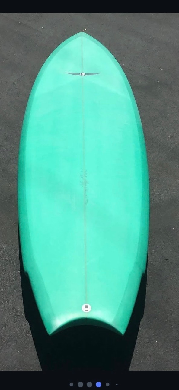 ALLAN GIBBONS Designs Custom 6’7” X 23”X 3 1/4” LBK MOON Tail - 6'7" (3 of 3)