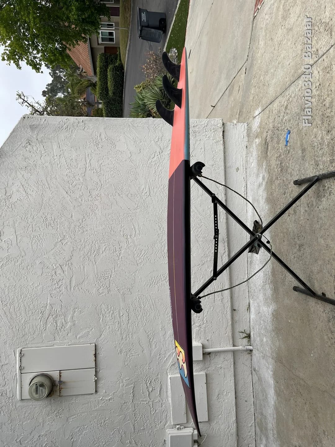 1990s YBAN Billabong Pipeline Step Up 6'9 Painted Over READ (6 of 12)