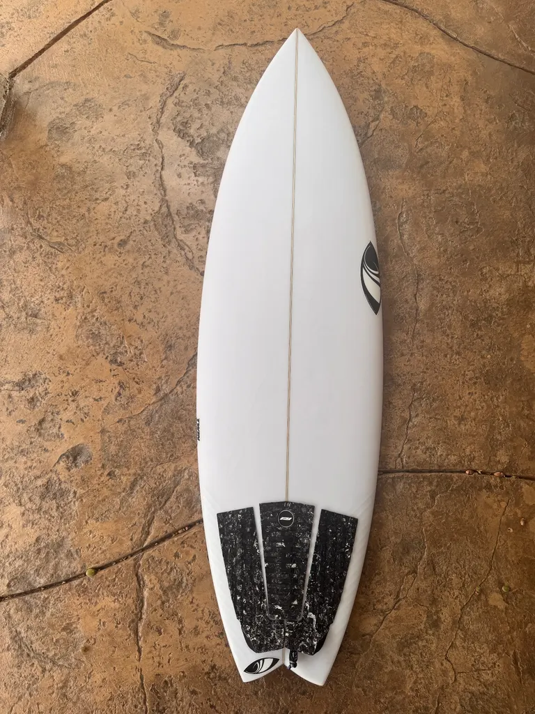 5'8" Sharp Eye Surfboards Storms Twin Turbo - Image 1