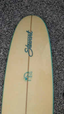 Stewart Surfboard With Teal 9' Longboard - Thumbnail 6