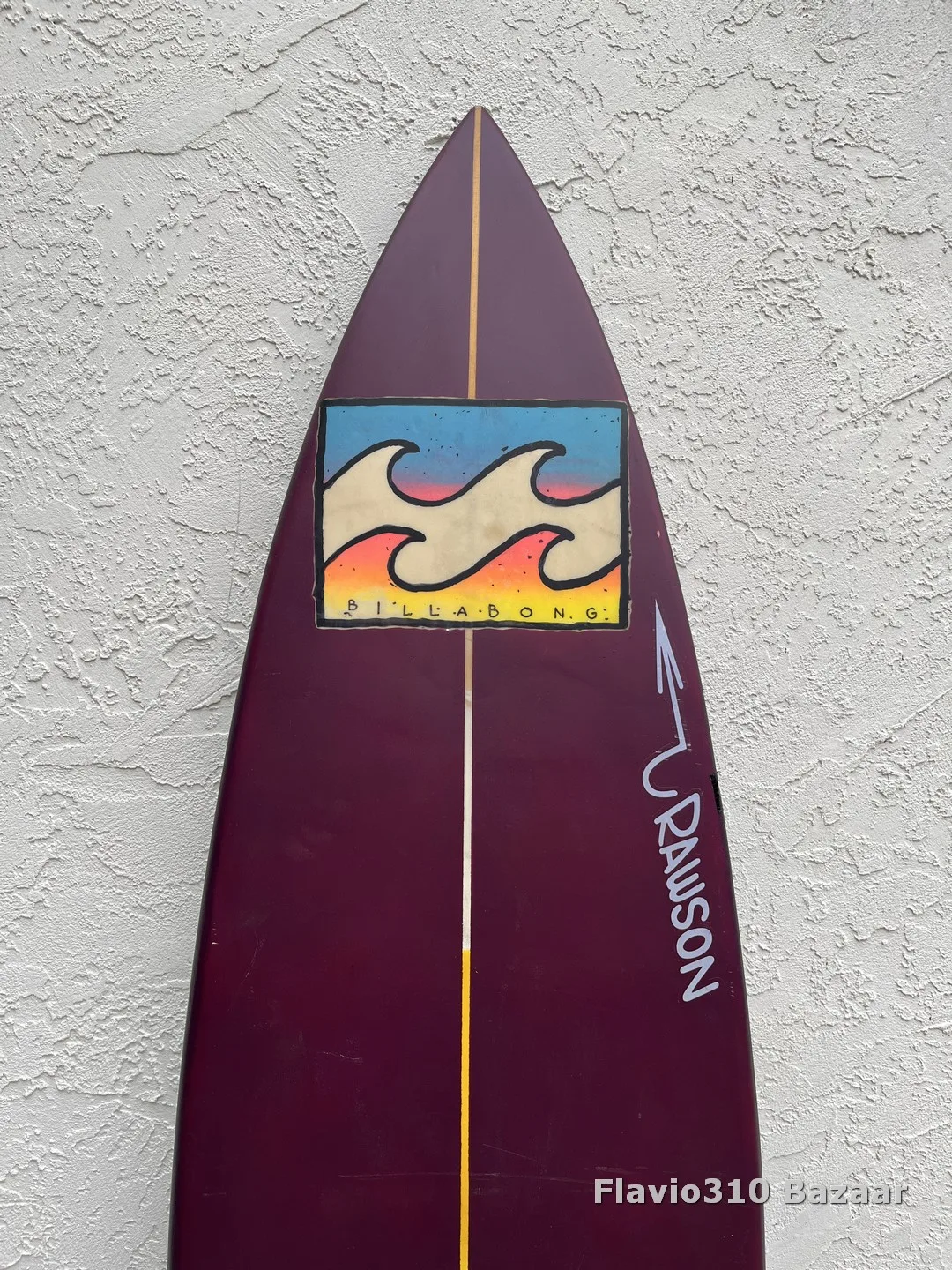 1990s YBAN Billabong Pipeline Step Up 6'9 Painted Over READ - Image 4
