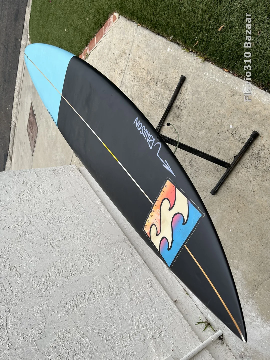 1990s YBAN Billabong Pipeline Step Up 6'9 Painted Over READ - Image 7