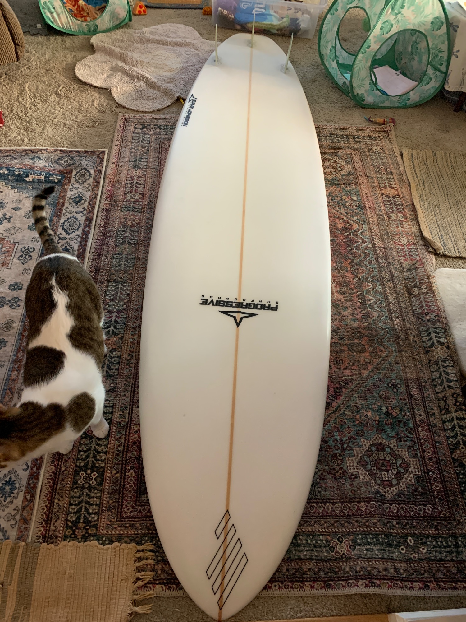 8’0 Progressive 3 Fin Surfboard - Image 2