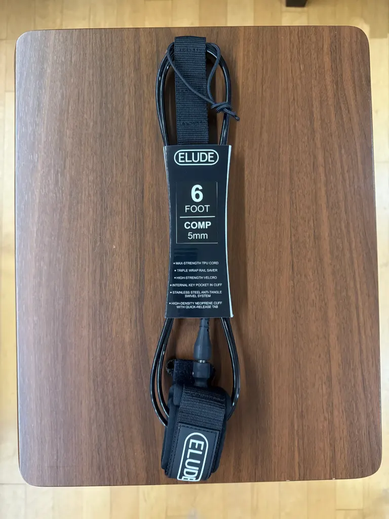 ELUDE 6ft Comp Leash 5mm - Black - Image 1