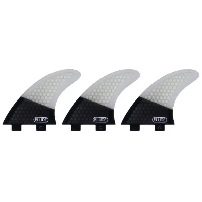 ELUDE Medium Fiberglass Hexcore FCS Thruster Fins - Thumbnail 6