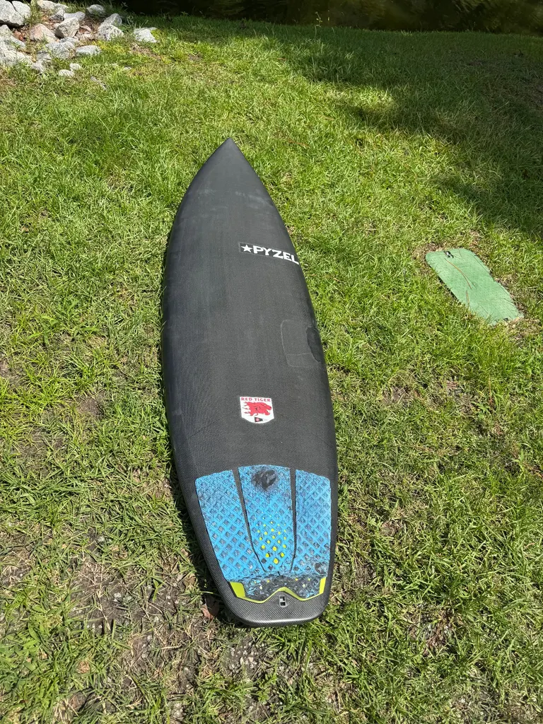 6'1 Dark Arts Pyzel Red Tiger Performance Squash Surfboard - Image 1